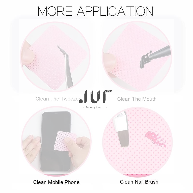Eyelash Extension Removal - Pieces Professional Lint Free Nail Wipes