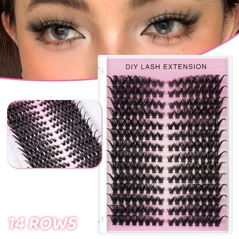 Lashes Eyelash Extension - 20pcs DIY False Eyelash Extension Individual