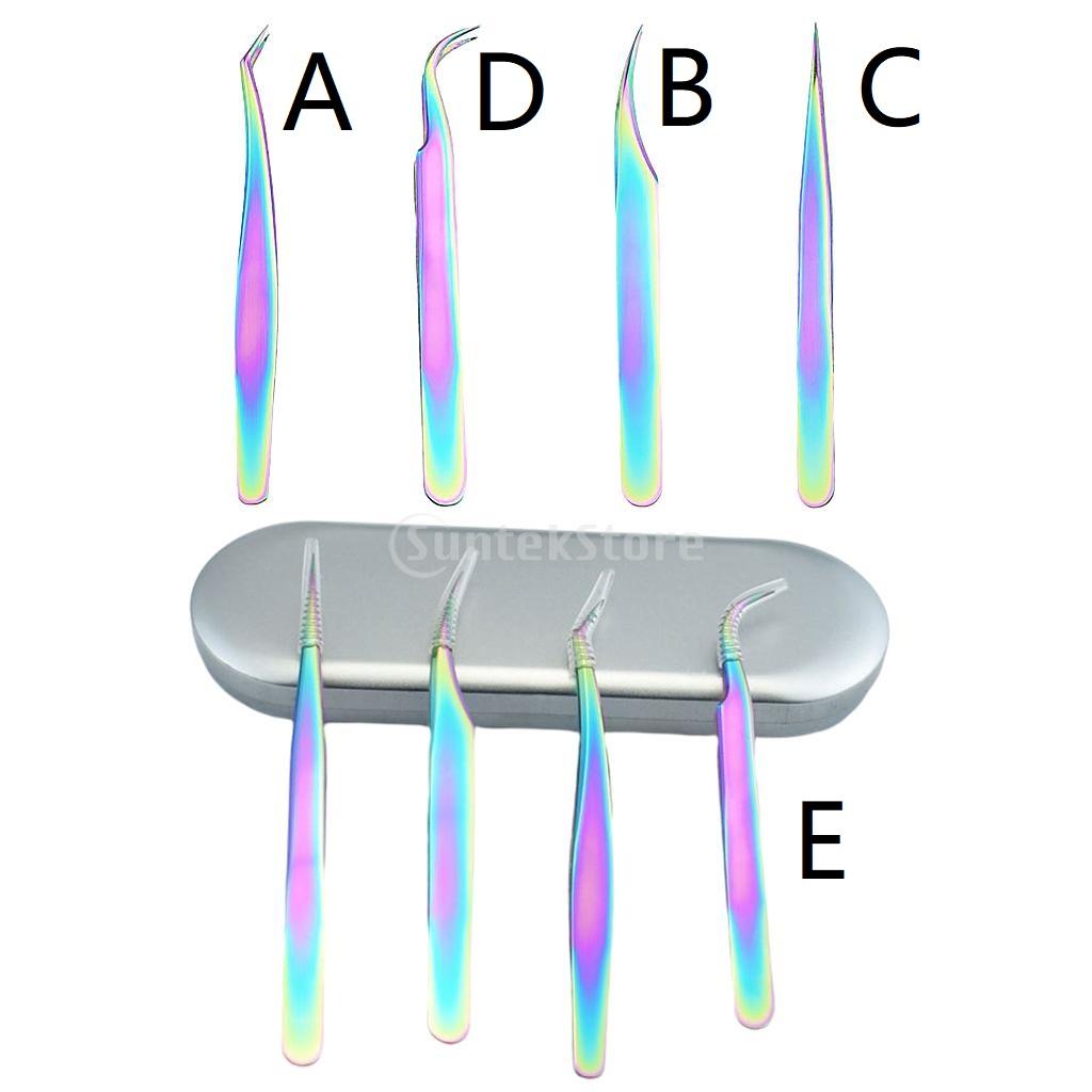 Isolation Tweezer Curved - Professional Eyelash Tweezers Straight and Curved