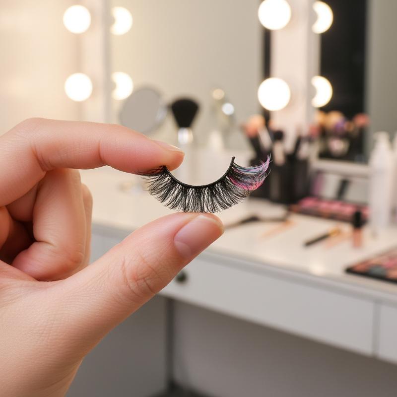 Eyelash Extension Russian - 7 Pairs Colorful False Eyelashes 3D