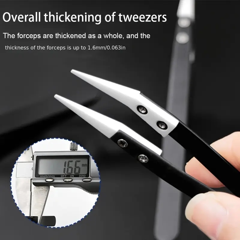 Ceramic antistatic tweezers, i - Isolation Tweezer Curved review and price