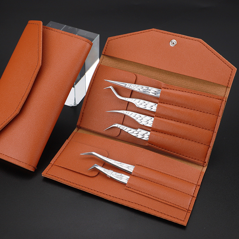 6PCS Eyelashes Tweezers Set Cu - Isolation Tweezer Curved review and price