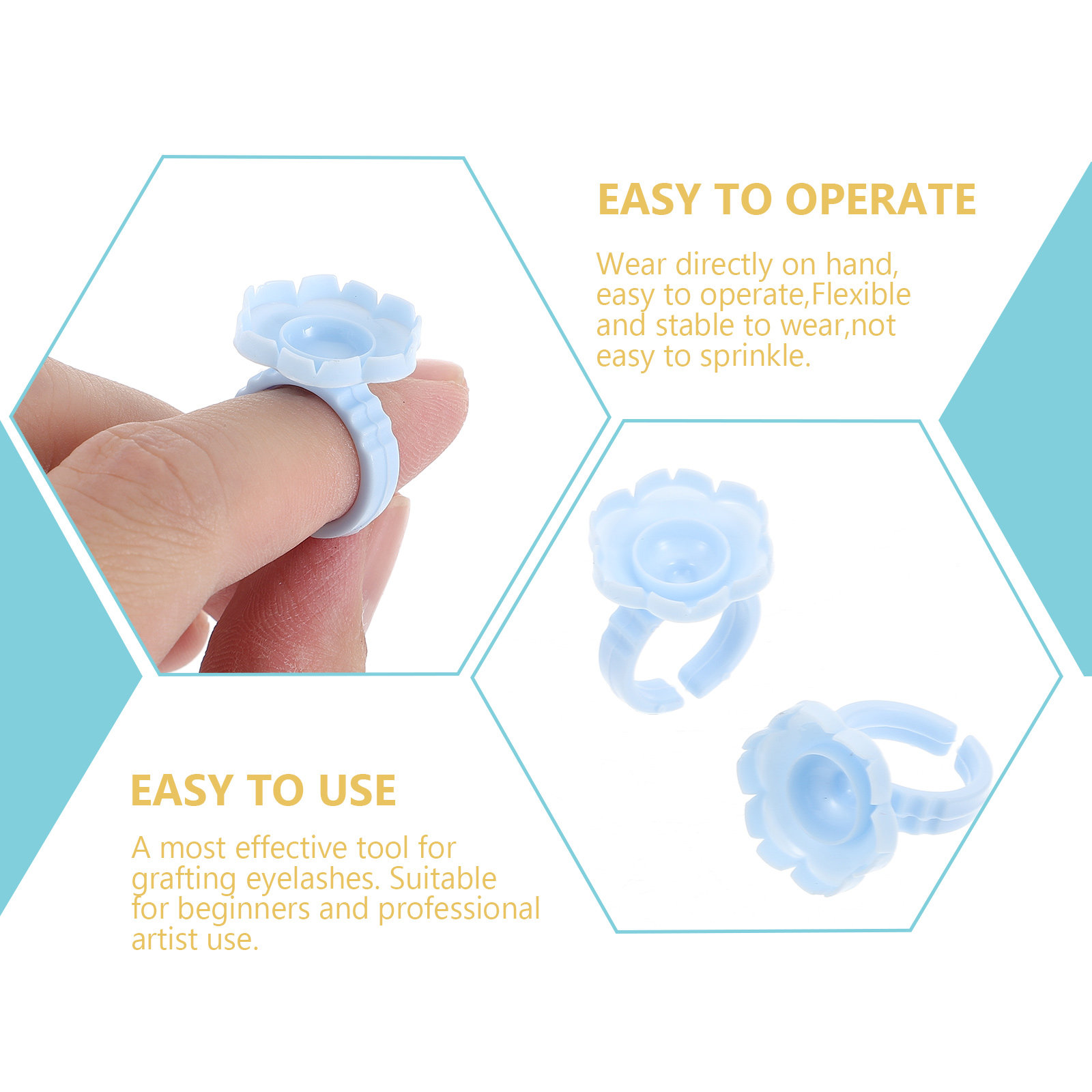 100Pcs Flower Pattern Eyelash  - Eyelash Extension Is Safe review and price