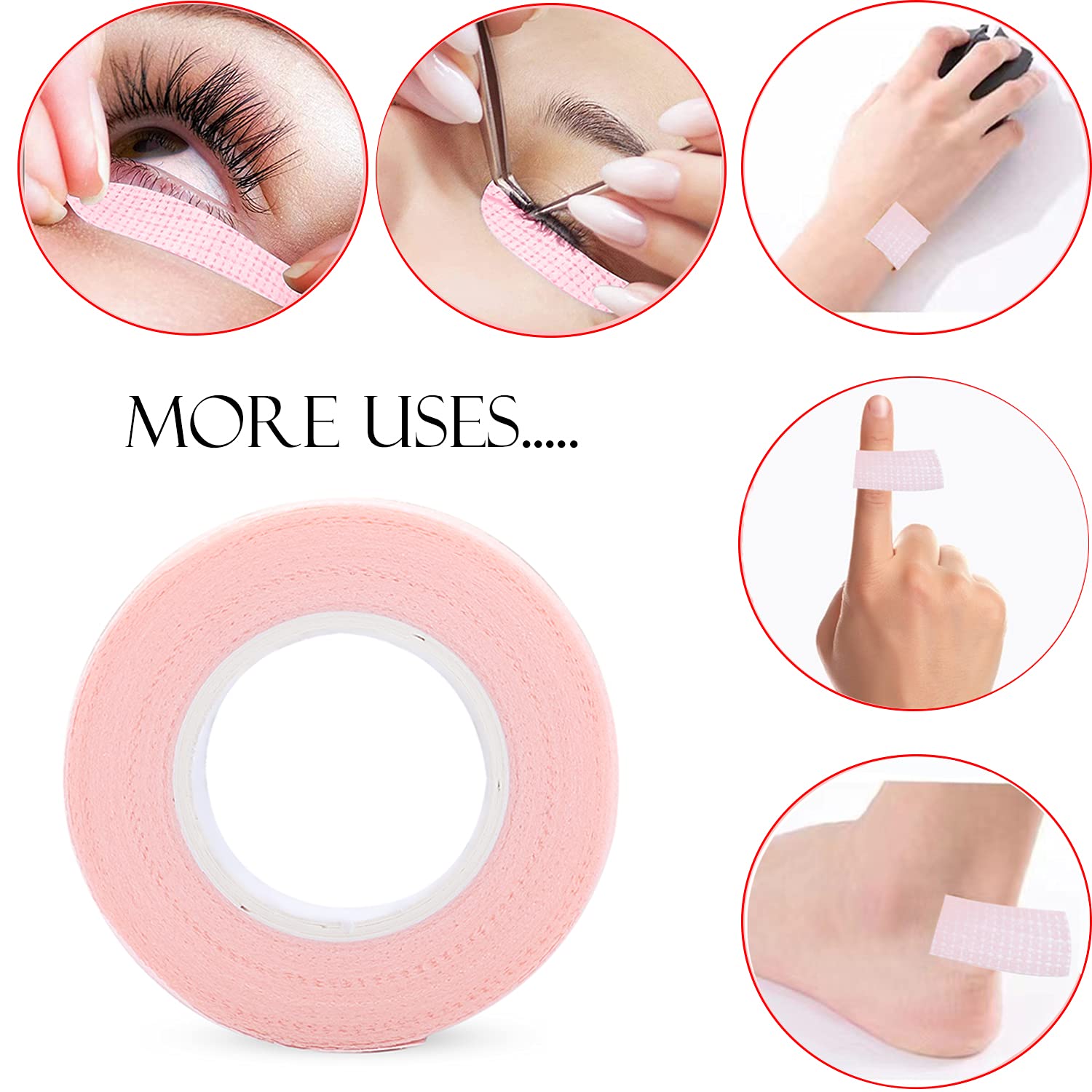 6 Rolls Eyelash Tape,Adhesive  - Eyelash Extension Guide review and price