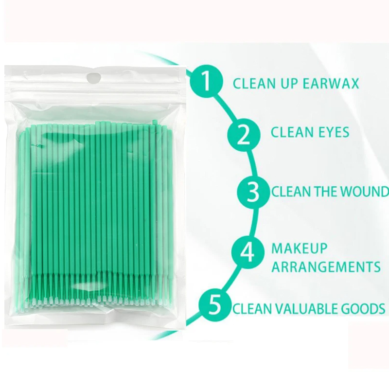50/100PCS Disposable Micro Bru - Eyelash Extension Removal review and price