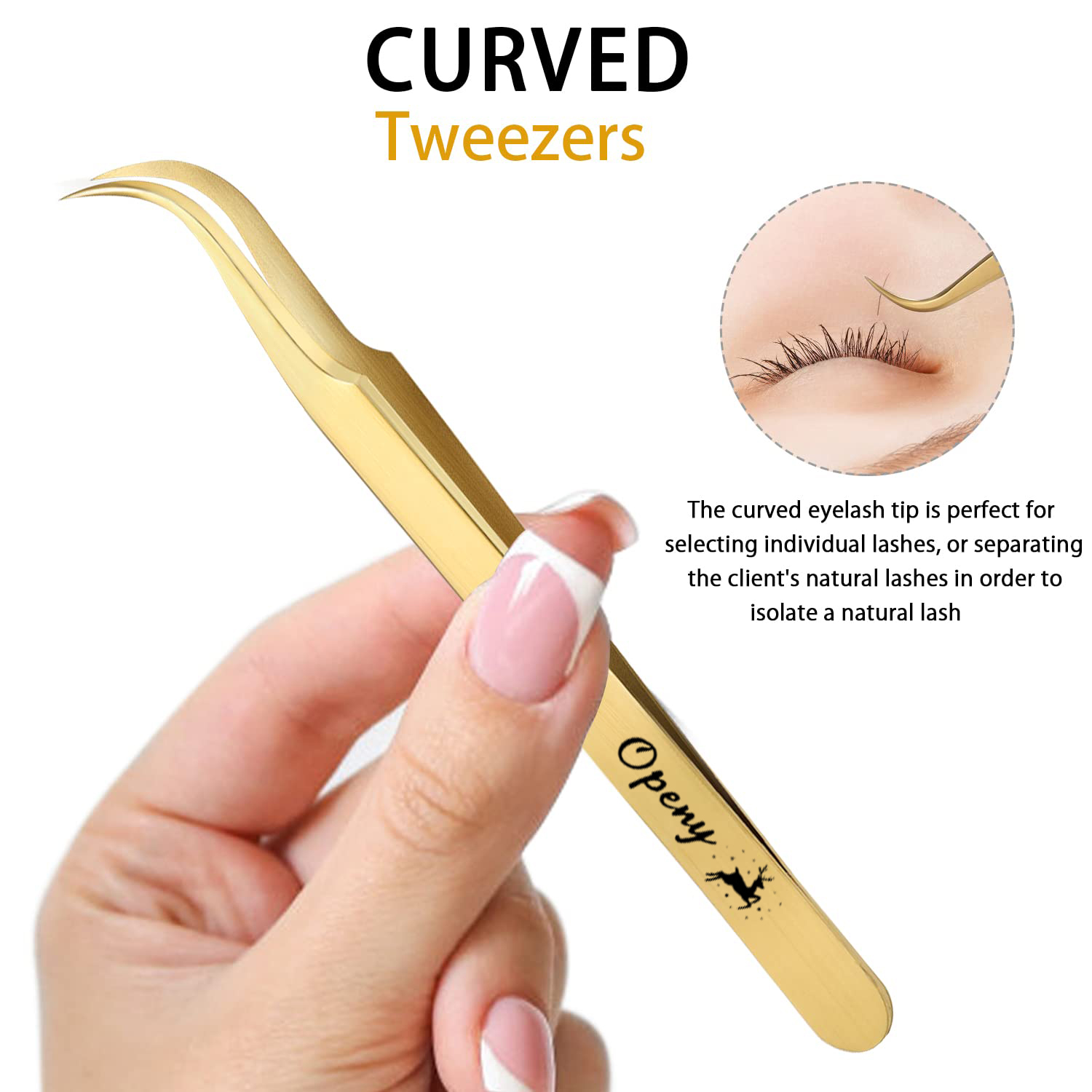 Eyelash Extension Tweezers Pro - Isolation Tweezer Curved review and price