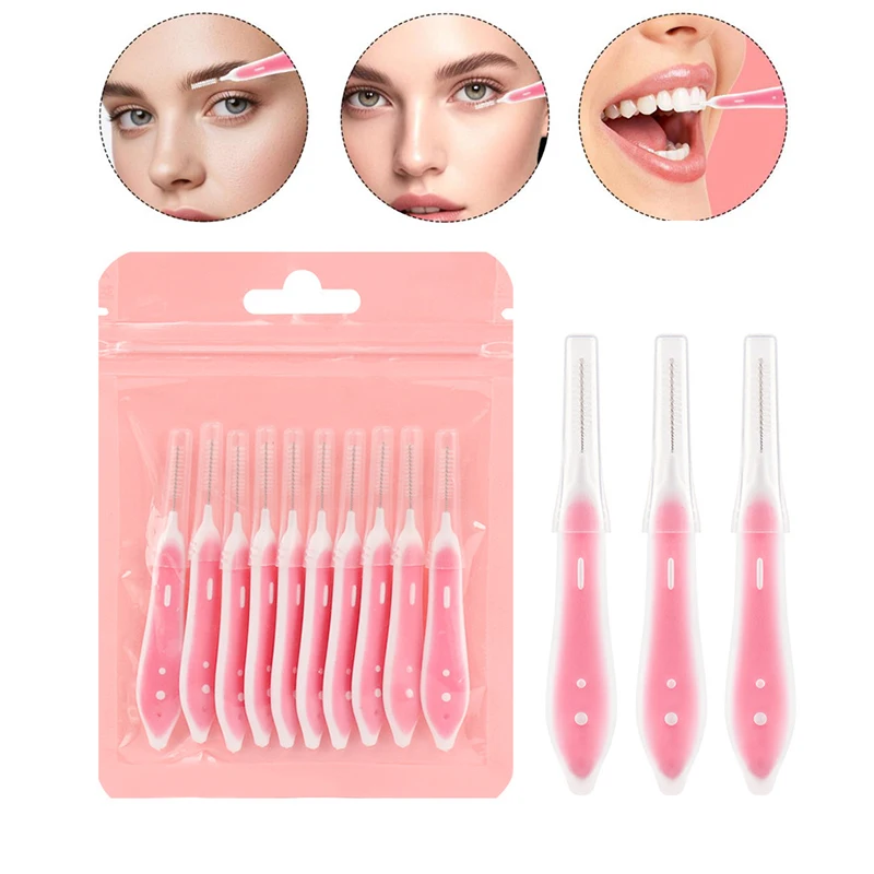 10 Pcs Eyebrow Brushes Mini Br - Lashes Eyelash Extension review and price