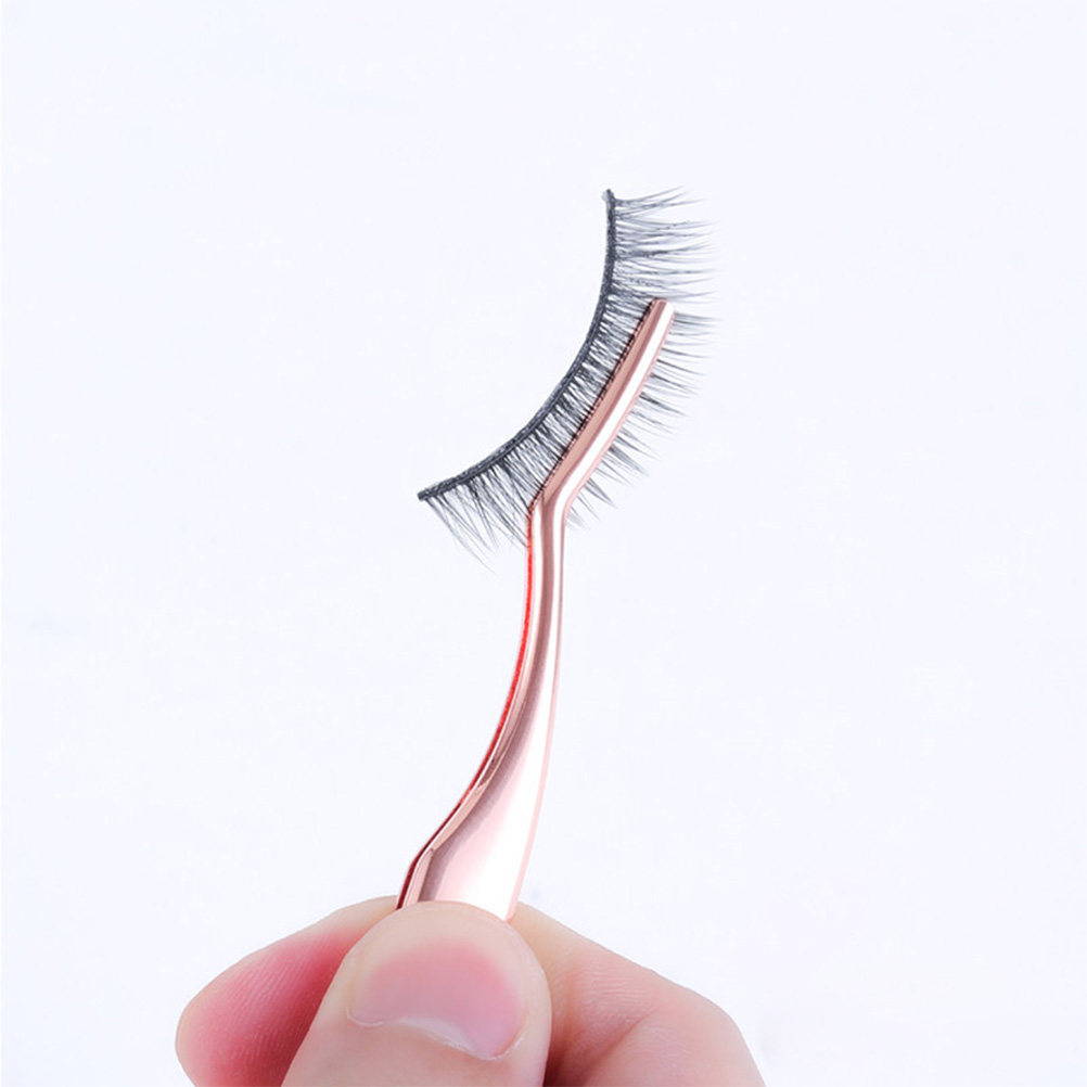2Pcs Premium Metal Eyelash Twe - Isolation Tweezer Curved review and price
