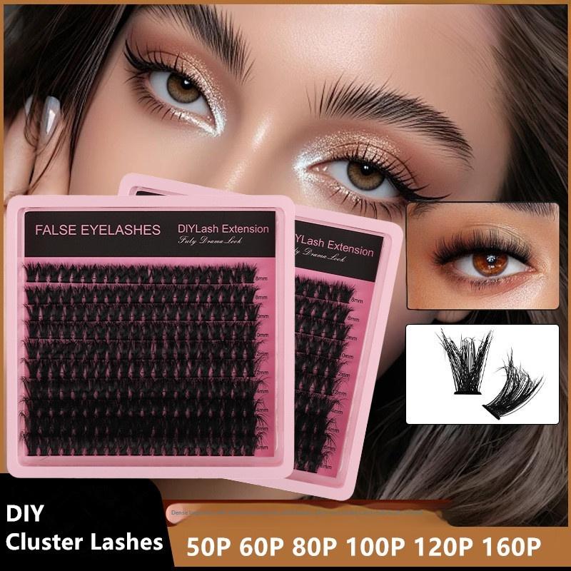 New 10Row 140 Clusters Fluffy  - Lashes Eyelash Extension review and price