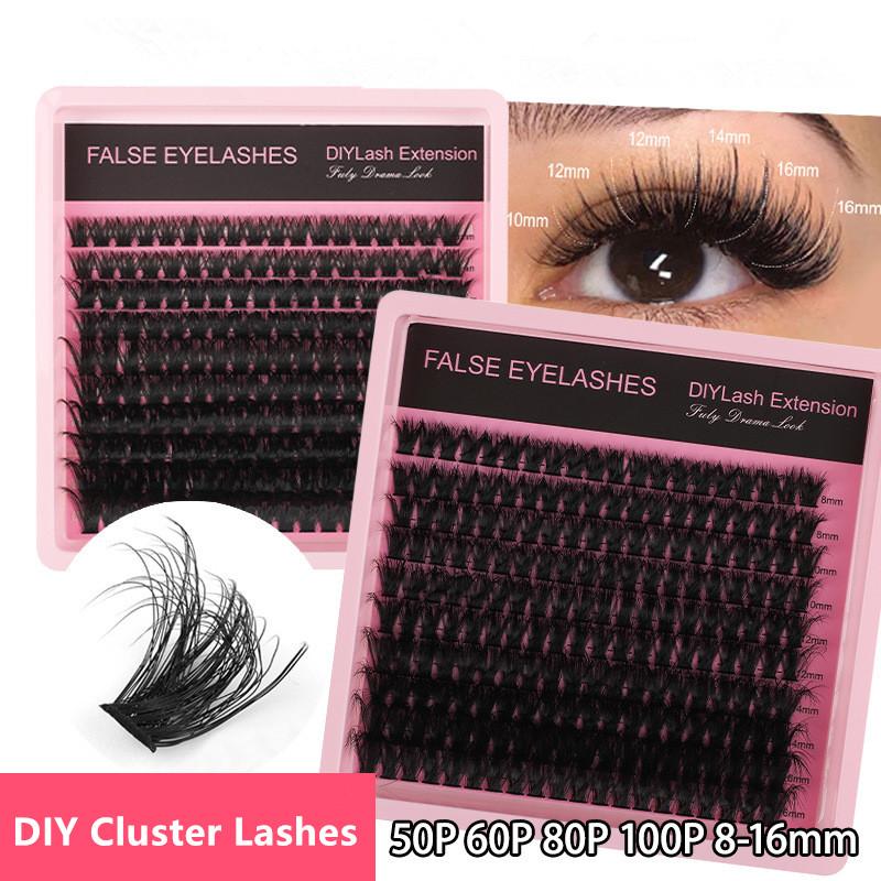 New 10Row 140 Clusters Fluffy  - Lashes Eyelash Extension review and price