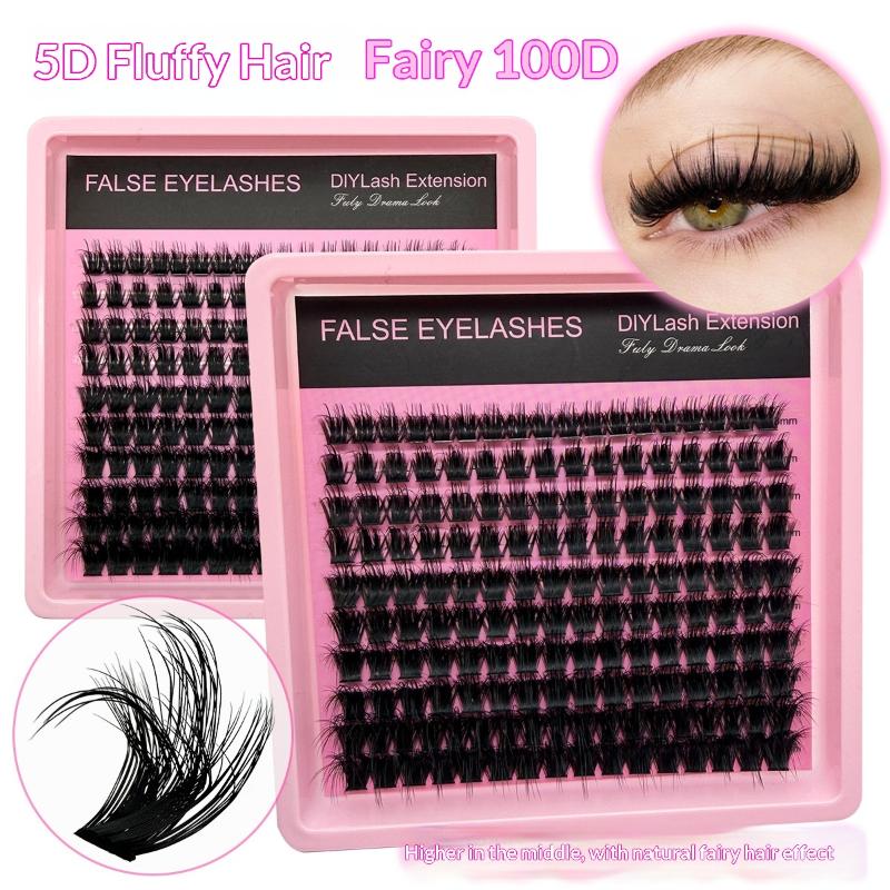 New 10Row 140 Clusters Fluffy  - Lashes Eyelash Extension review and price