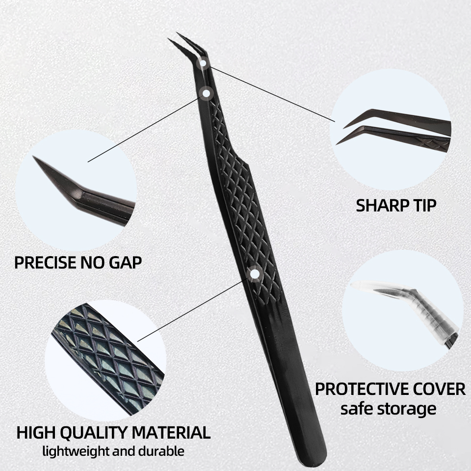 NEW 1pc Anti-static Right Angl - Isolation Tweezer Curved review and price