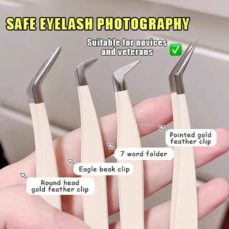 ●False Eyelash Tweezers With S - Eyelash Extension Salon review and price