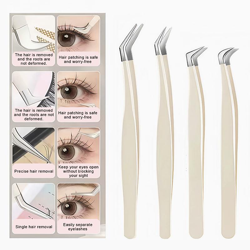●False Eyelash Tweezers With S - Eyelash Extension Salon review and price