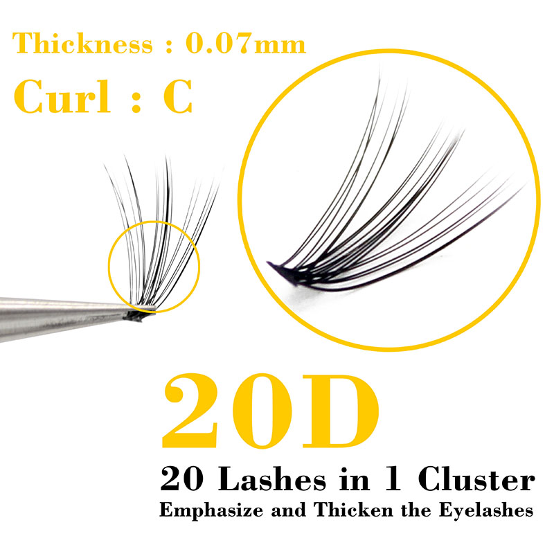 Kimcci 60 Bundles Mink Eyelash - Eyelash Extension Russian review and price