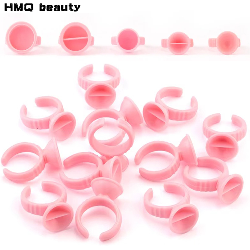 100pcs Disposable Glue Rings P - Eyelash Extension Guide review and price